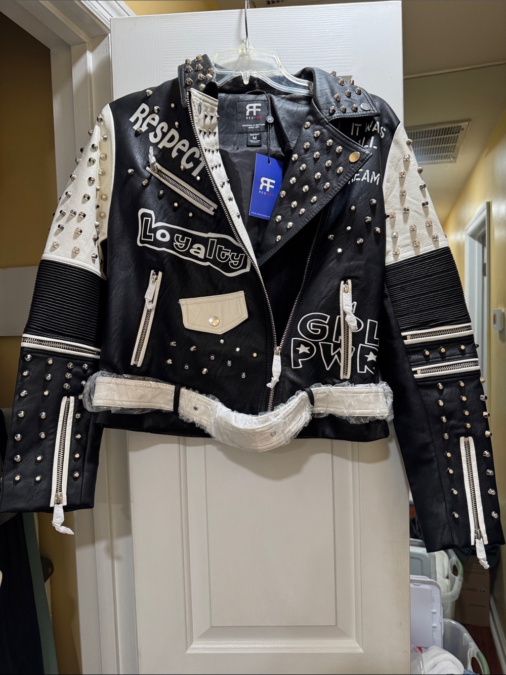 FF Luxe Studded Black & White Jacket